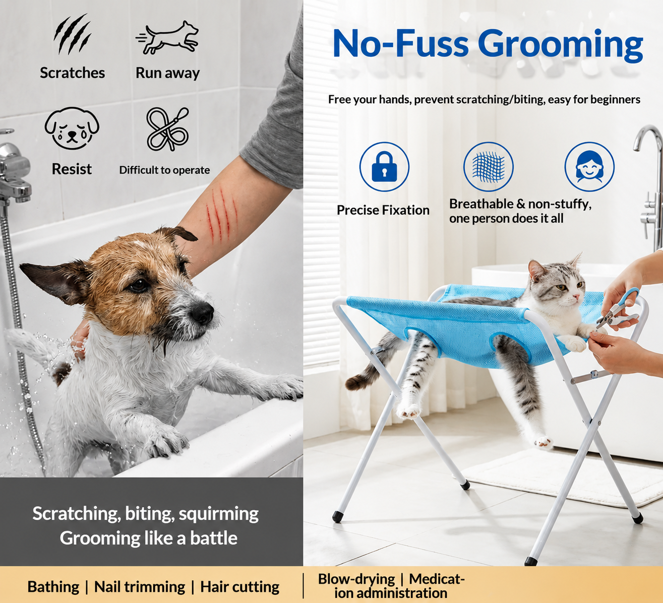 Professional Pet Grooming Hammock